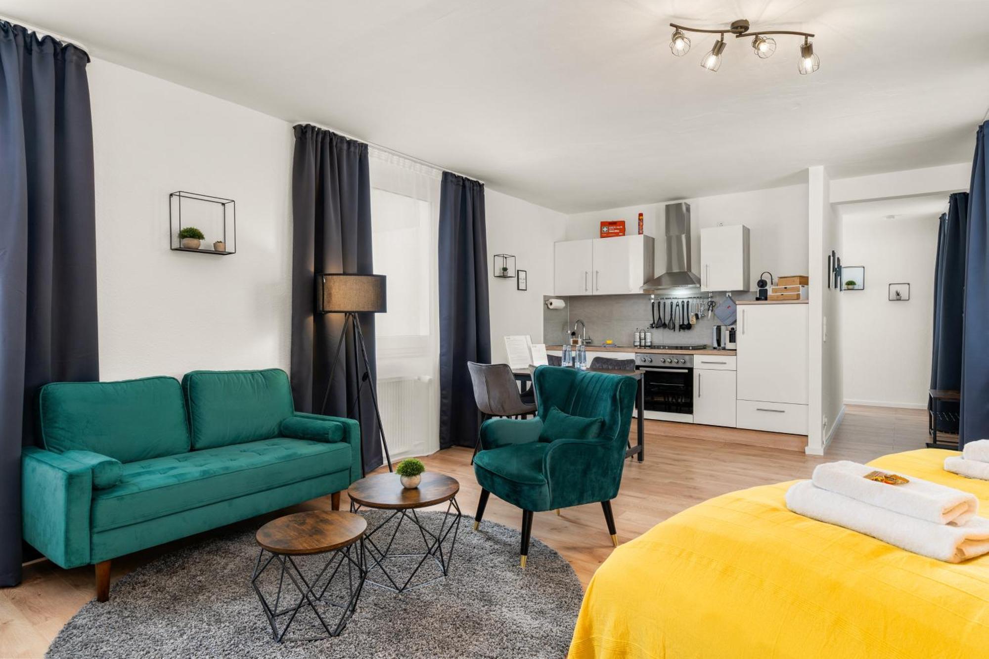 Free Living - City Design Apartments, Zentrum, Outlet, Balkon, Kueche Wolfsburg Esterno foto