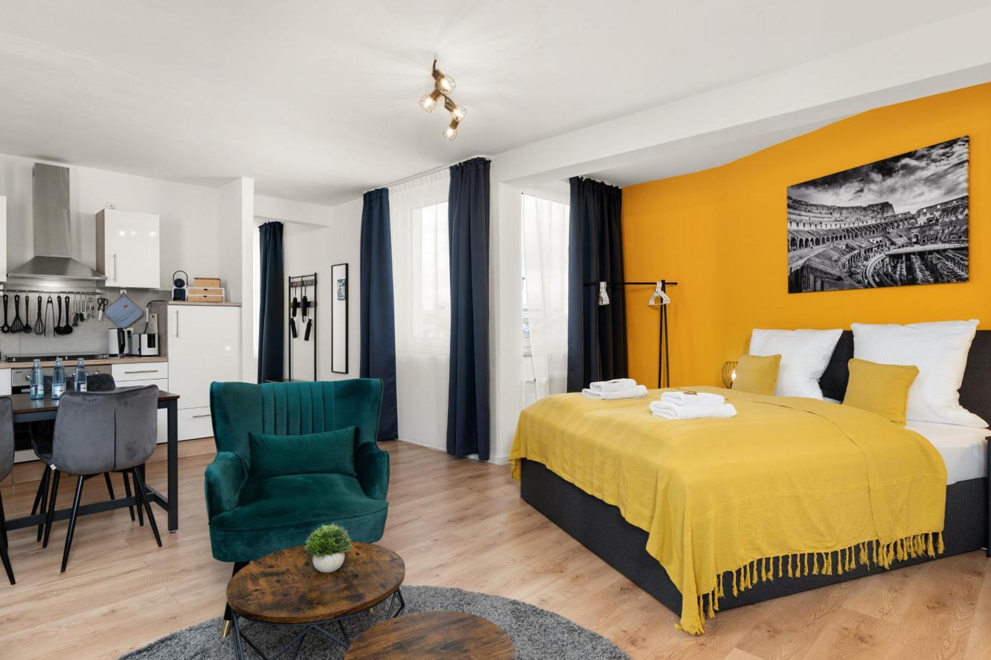 Free Living - City Design Apartments, Zentrum, Outlet, Balkon, Kueche Wolfsburg Esterno foto