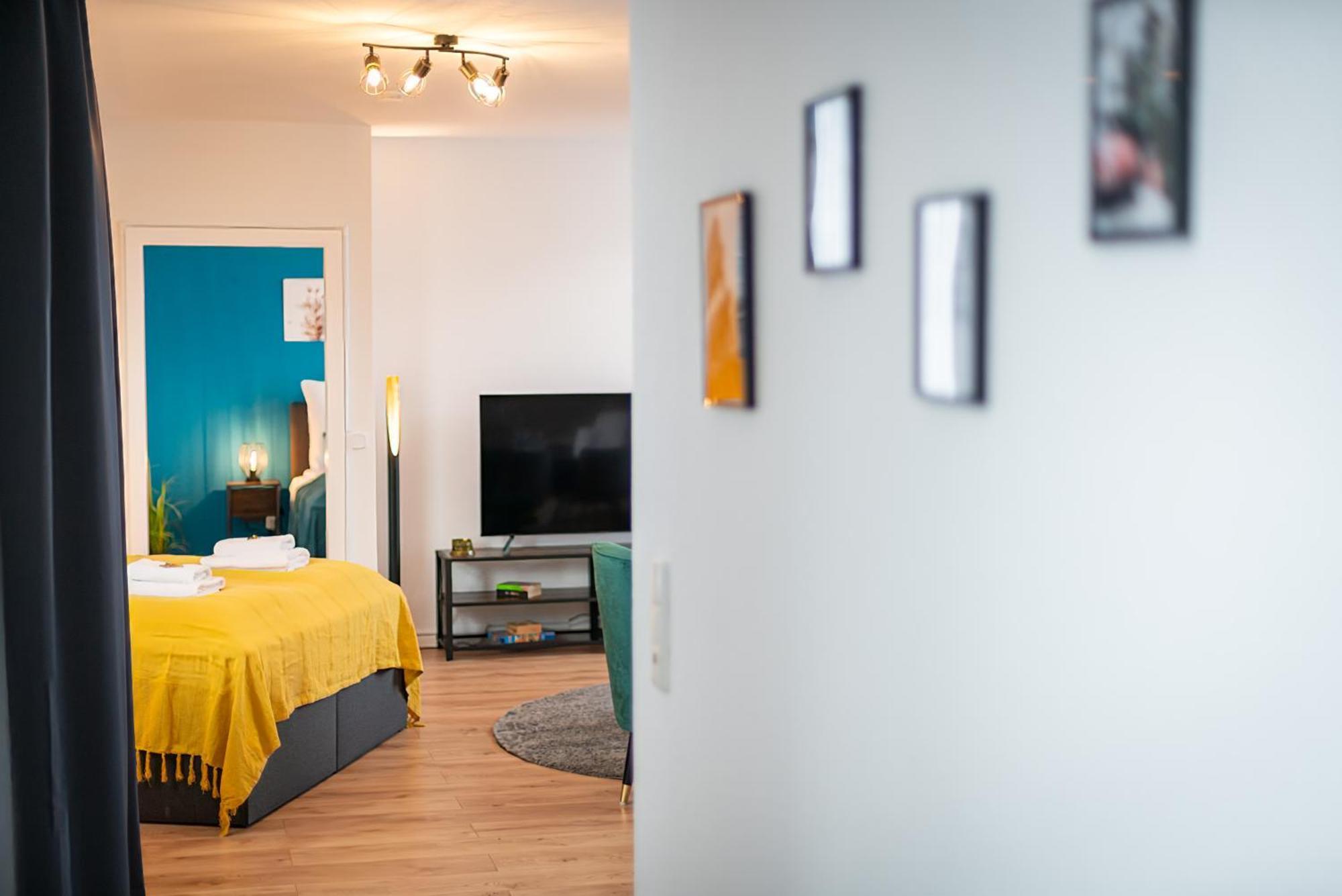 Free Living - City Design Apartments, Zentrum, Outlet, Balkon, Kueche Wolfsburg Esterno foto