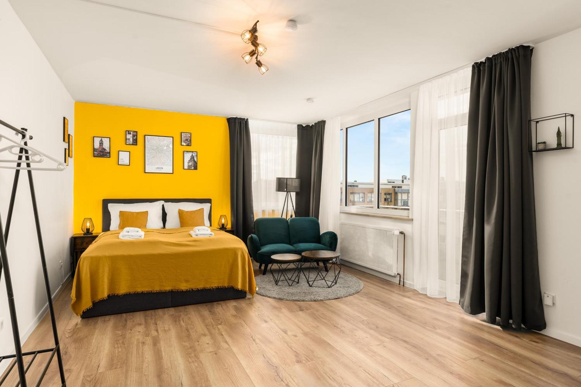 Free Living - City Design Apartments, Zentrum, Outlet, Balkon, Kueche Wolfsburg Esterno foto
