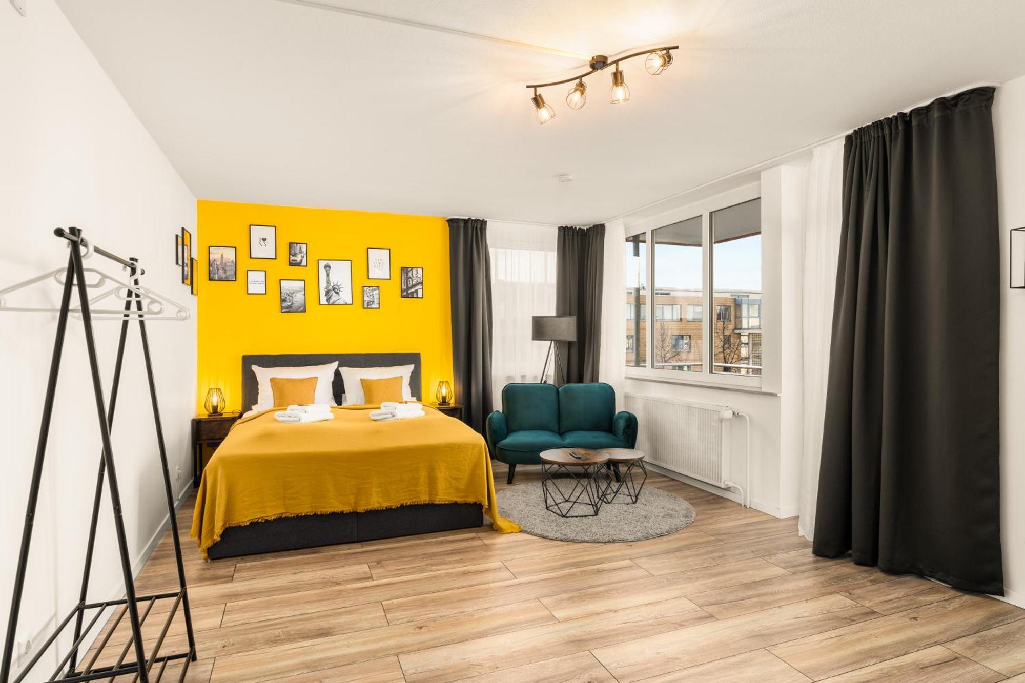 Free Living - City Design Apartments, Zentrum, Outlet, Balkon, Kueche Wolfsburg Esterno foto